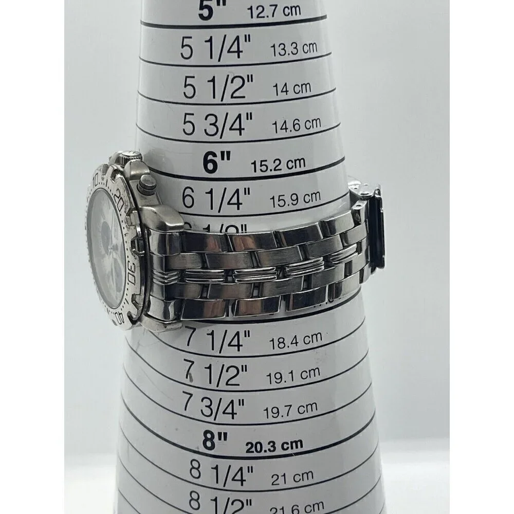 Krug-Baumen Sportsmaster Chronograph Men's Watch Date Tachymeter 7186G WR 3ATM